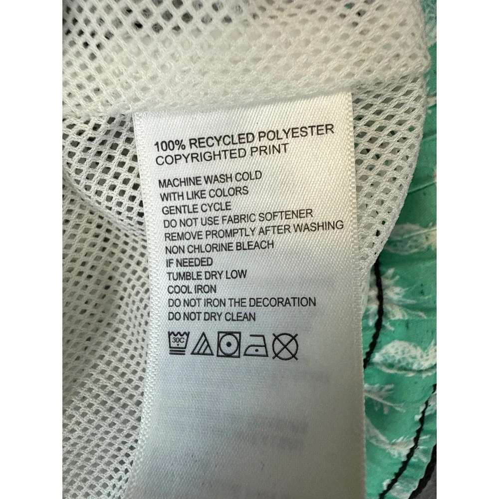 Tommy Bahama Mens XL Tropical Floral Monstera Swim Trunks Black ST924707 Loud - Picture 10 of 12